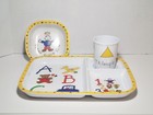 Vintage 1987 Child s Divided Plate Set Potpourri Press Plate  Bowl  And Cup Lot 