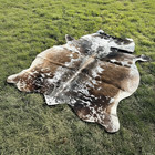 New Large 100  Cowhide Leather Rugs Cow Hide Skin Carpet Area 30-35sqft