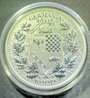2019 2 Oz Silver 10 Mark Bu Coin The Allegories Columbia And Germania 