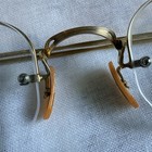Vintage Bausch   Lomb B l 1 10 12k Gold Filled Rimless Eyeglasses Cable Temple