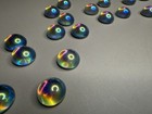 Preciosa Crystal Ab 13mm Round Cabochons  amazing Color  