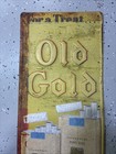 1950s Old Gold Cigarette Original Vintage Sign 14  X 33  