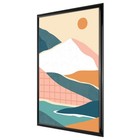 Black Rounded Profile Picture Frame For Wall 20x30 Inch Photo Display