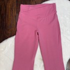 Old Navy Girls Flare Leggings Xl Pink High-rise Crossover Waist Stretch Cotton