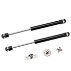 2 Pack Extended 10 Inch Gas Prop Force 200n 44lb Gas Struts     Black Gas 
