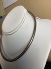 Stunning Vintage Taxco Mexico Sterling Silver 925 Cuff Choker Modernist Necklace