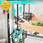 4 Tier Over The Door Shower Caddy  Hanging Shower Caddy With 22 Hooks And 2 Toot