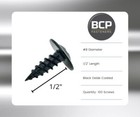 100 Pack 8 X 1 2 Black Phillips Screws Modified Truss Head Carbon Steel