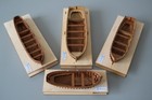 Wooden Dinghy Rowboat 1 75 Model Ship Long Boat Wooden Model Ship Kit