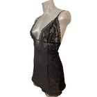 2004 Vintage Y2k Victoria s Secret Black Lace Babydoll Chemise Size Medium M 