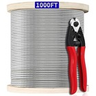 Stainless Steel Cable Railing Wire Rope 1 8 Inch 1000 Ft 7x7 Construction With