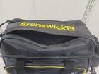 Brunswick Zone Black yellow 2 Ball Roller Bowling Bag