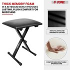 5 Core Keyboard Bench 2  Padded Piano Stool Adjustable 19  Guitar Seat Portable