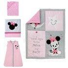 Disney Baby Minnie Mouse Pink 4-piece Nursery Crib Bedding Set By Lambs   Ivy