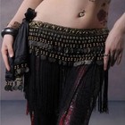 Belly Dance Hip Scarf Coin Belt Tribal Costume Fringe Tassel Belt Belly Dancing 