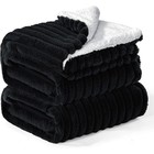 Reversible Sherpa Fleece Blanket Soft Warm Thick Decorative Cozy Plush Gift New
