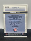 2004 Flair Diamond Cuts Blue Relic Sammy Sosa Game Worn Jersey Cubs 158 250