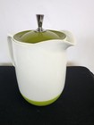 Vintage King Seeley Thermos Brand  Insulated Water Pitcher Avocado Green  white