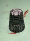 Vintage Sterling Silver Thimble W  Swirl Design    Sewing Tool  Accessory  