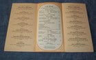 Vintage 1950 s San Francisco Sheraton-palace Hotel Room Service Menu Tudor Room