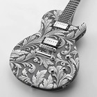 Engraved Silver Acanthus Scrollwork - 20  X 38  Hydrographic Film Hydro Dipping