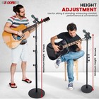 5core Mic Stand Floor Adjustable Round Base Universal Metal Microphone Stands