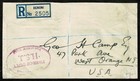 South Africa 1947 Registered Cover Backstamped Multiple Of 8  gutters   Sg72x