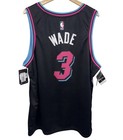 Adidas Miami Heat Dwayne Wade Vice City Edition Limited Swingman Jersey 56 New