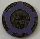 Tangiers Hotel Casino Las Vegas  10 Poker Chip Nevada Gaming Gambling Nv Vintage