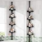 360   Rotating Corner Shower Caddy Tension Pole Organizer - 4-tier Adjustable    