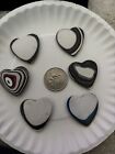 6 Fordite Cabochons Detroit Agate Lapidary Jewelry Paint Cab -fordite Frenzy-