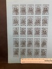 Dominican Republic  Classic Issues  Medio Real  Sheet Of 50 Stamps  Dark Blue