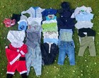 Large Bundle Of Baby Boys Clothes Sizes 0-3 Months To 6-9 Months