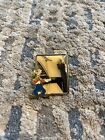Vintage 2000s Disney Goofy With Walt   s Portrait Pin With Original Backing