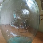 1860s Quart Washington Sheaf Of Wheat Historical Whiskey Flask Tapered Lip