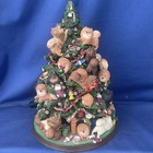 Danbury Mint Black Tan White Pomeranian Christmas Tree Figure No Star Cord      10m1