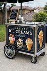Custom Printed Vinyl Wrap For Concession Carts   Hot Dog Ice Cream Food Carts