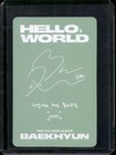 Exo Baekhyun - Hello World Album Official Photocard Kpop
