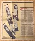 Deep Purple Authentic 1985 Perfect Strangers Kiss Animalize Tour Newspaper Clip