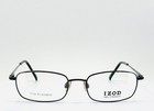New Izod 344 Black Unisex Rectangle Full Rim Eyeglasses 52-18-145 B 32