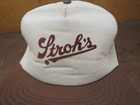 Stroh s Insulated Drinking Beer Snapback Trucker Vtg Hat