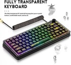 Attack Sahrk K75 Mechanical Keyboard  Transparent Pc Keycaps  Custom Rgb Gaming