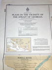 Vtg Strait Of Georgia Nautical Chart Horseshoe Bay British Columbia Canada Map