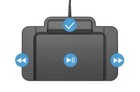 Philips Waterproof Usb Dictation Foot Control- 4 Pedal  acc2330  With Cord