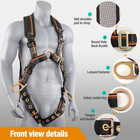 Full Body Safety Harness   Fall Protection Kit With Padded Straps  Ansi Complian