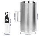 12  X 6  Stainless Steel Guiro Instrument Latin Percussion Metal Guiro Shaker Wi