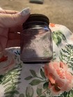 Amethyst Purple Vintage Antique Embossed Glass Vaseline Jar Chesebrough Ny