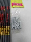 12pk Gold Tip Velocity 400 Uncut Carbon Arrow Shafts W  Inserts   Nocks  Vel400s