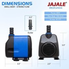 396 Gph Submersible Pump - Aquariums  Fountains  Ponds  35w