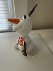 Ty Beanie Babies Disneys Frozen Olaf Snowman Medium Plush 8  W tag   